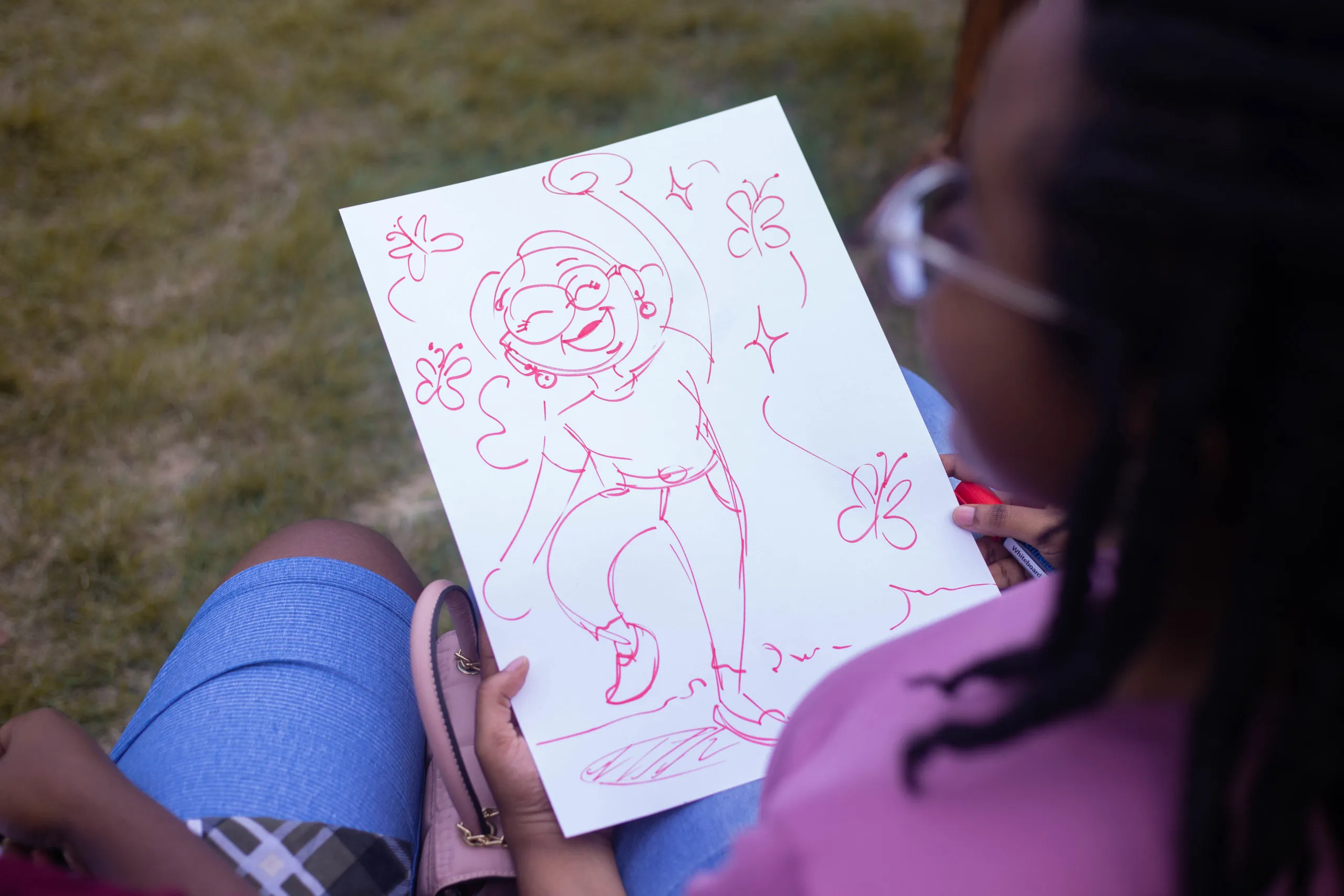 A Sketch Jam participant drawing